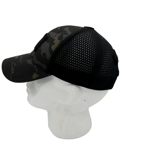 FIELDCRAFT Adjustable Tactical Trucker Hat - Black Camo - Picture 4 of 6